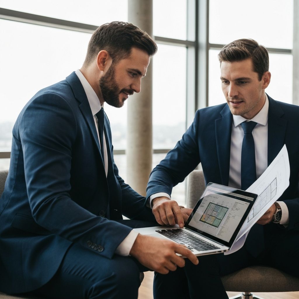 Scale Base founders reviewing real estate data